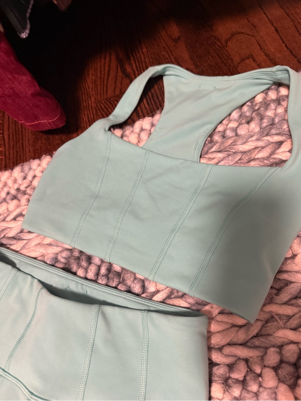 l*space Mint Green Seamless Sports Bra
